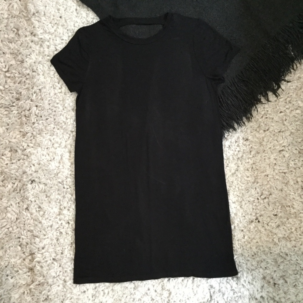 Wet Seal Black T-Shirt Dress